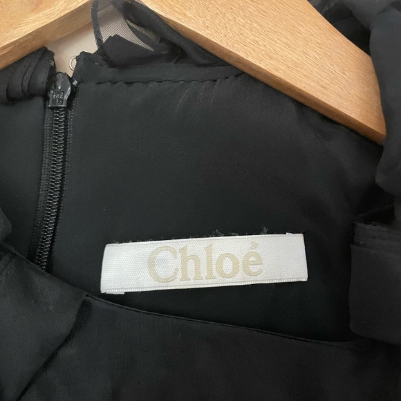 Chloe ruffled chiffon cocktail minidress - Picture 2 of 6